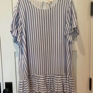 Blue and white striped lined Umgee dress